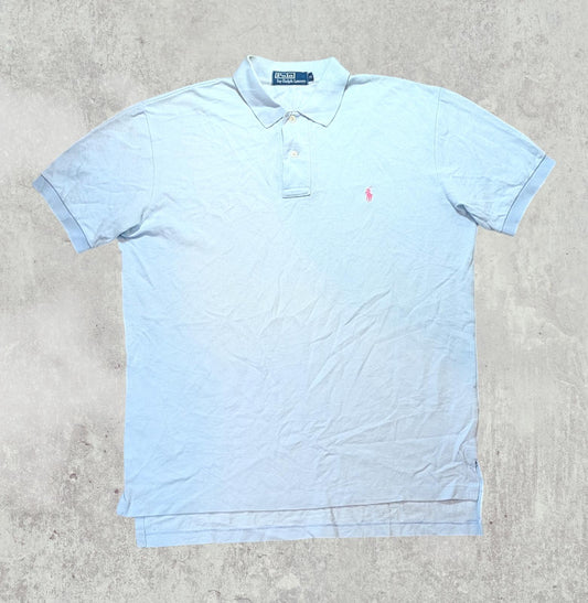 Ralph Lauren Men's Polo T Shirt - Blue - Size Medium