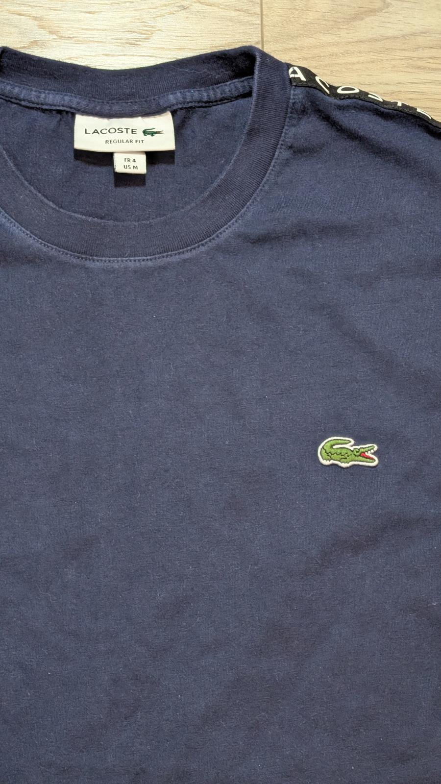 Lacoste Men's Regular Fit T Shirt - Navy - Size 4 / Medium