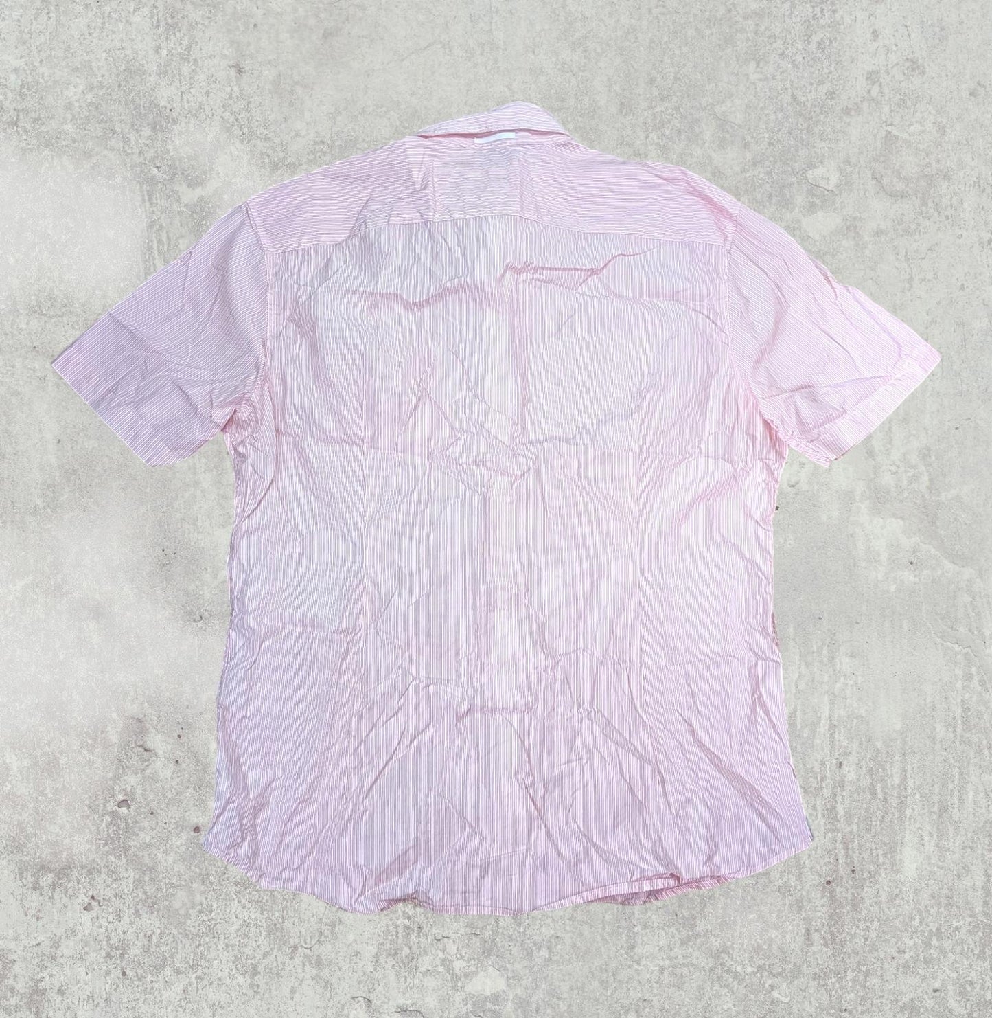 Lacoste Men's Slim Tailored Fit Striped Shirt - Red - Size Large