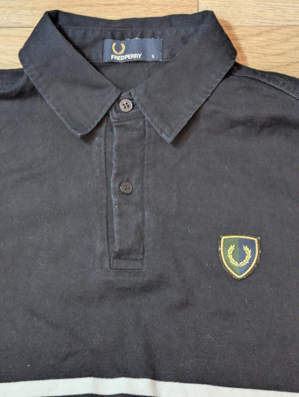 Fred Perry Men's Rugby Polo T Shirt - Navy - Size Small