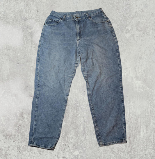 Lee Women's Straight Jeans - Blue - Size 32W 26L