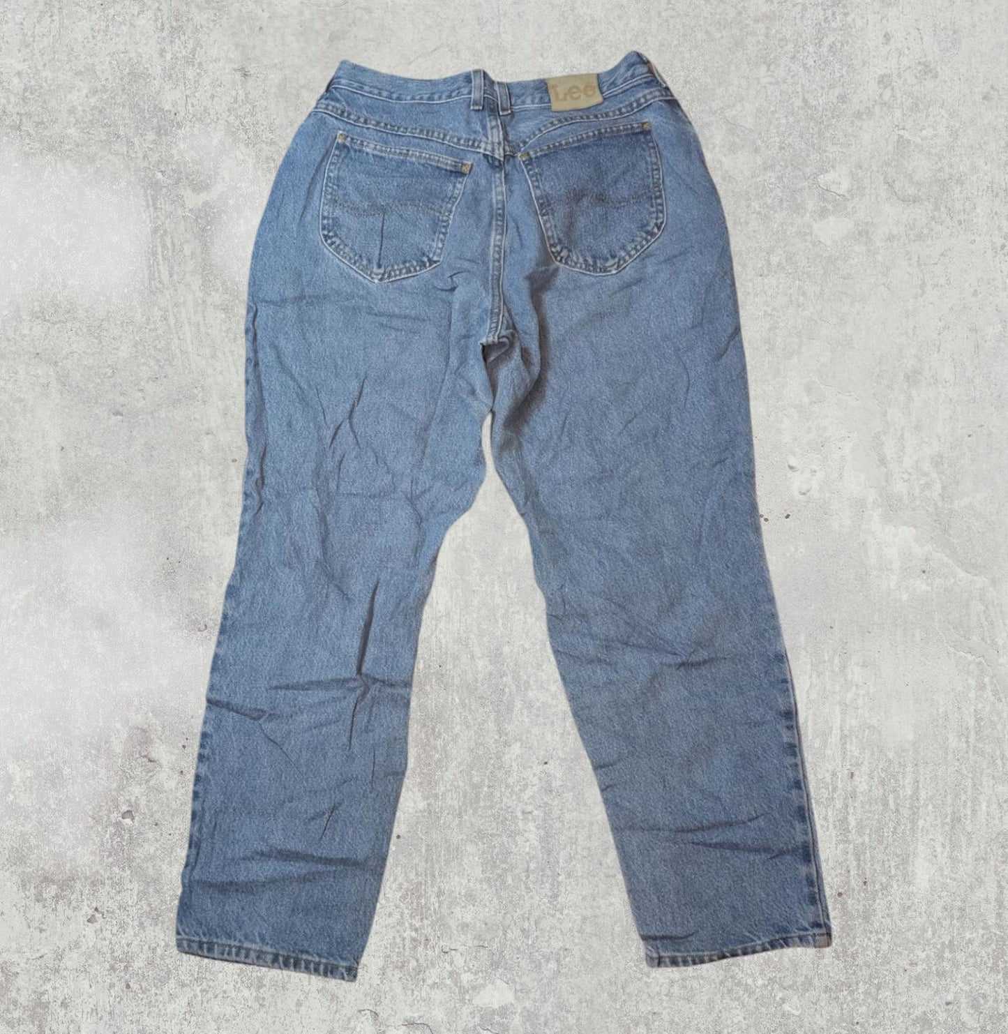 Lee Women's Straight Jeans - Blue - Size 29W 27L