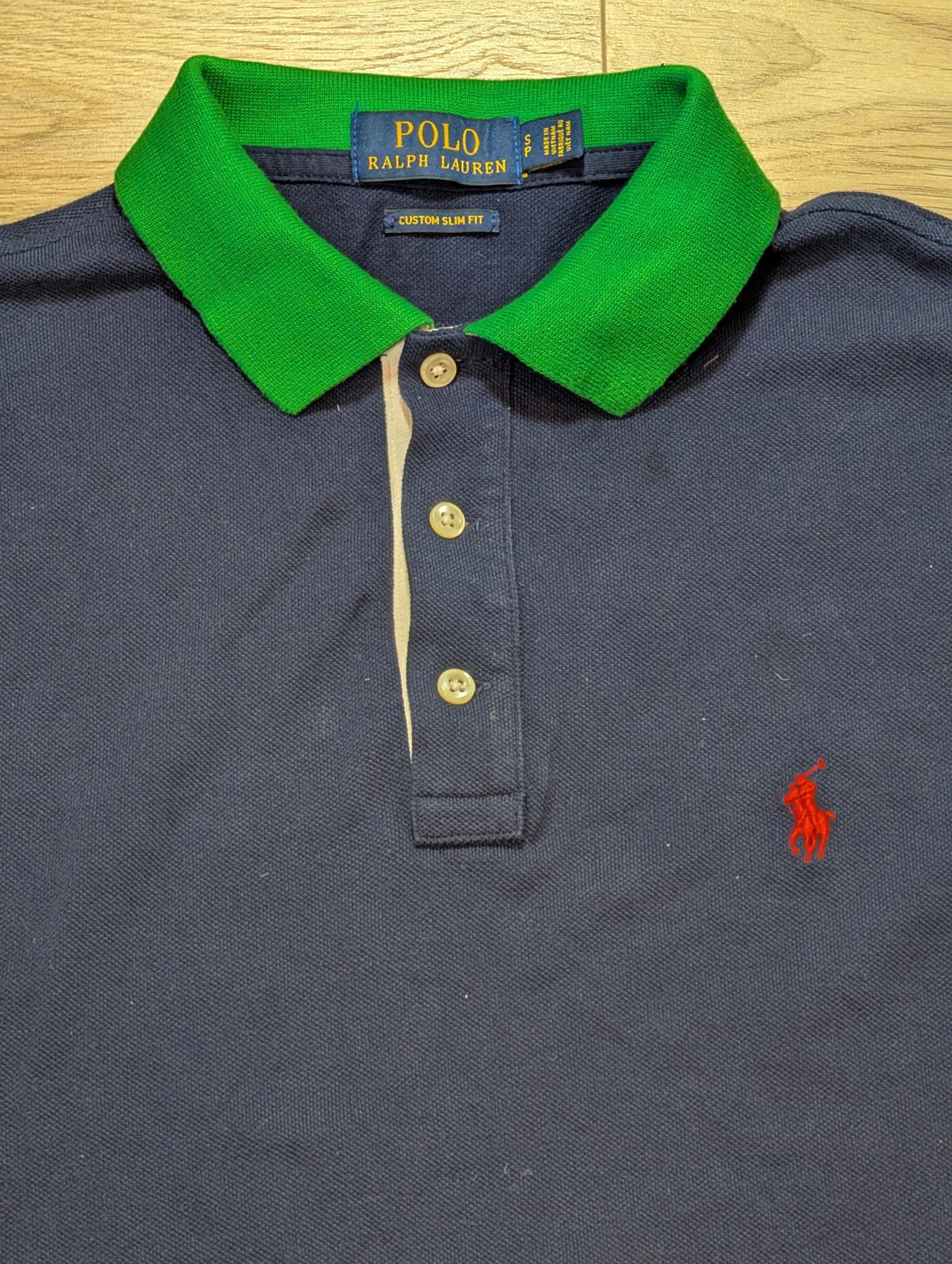 Ralph Lauren Men's Custom Slim Fit Polo T Shirt - Navy - Size Small