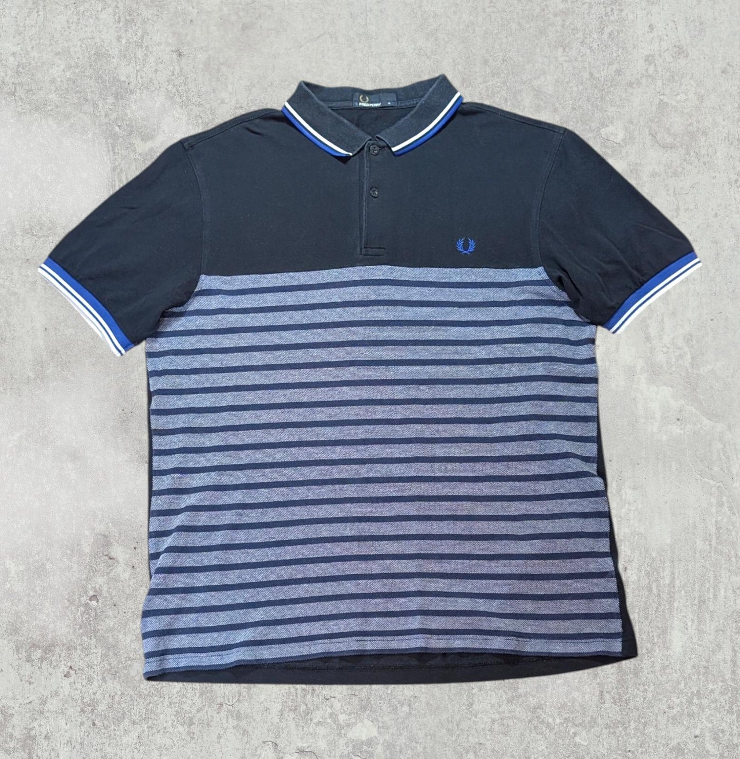 Fred Perry Men's Polo T Shirt - Blue - Size XL