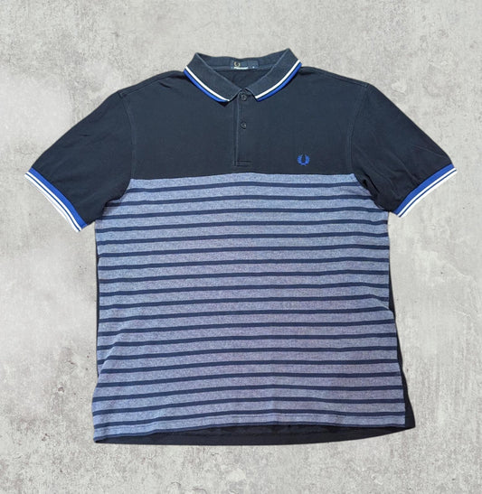 Fred Perry Men's Polo T Shirt - Blue - Size XL