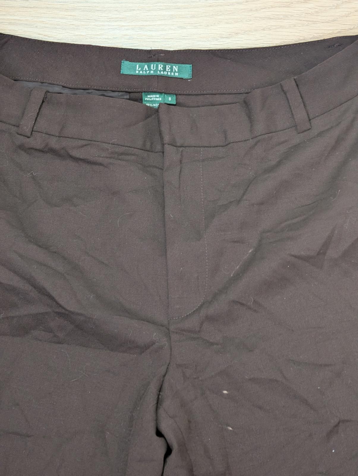 Lauren Ralph Lauren Women's Trousers - Brown - Size 32W 32L