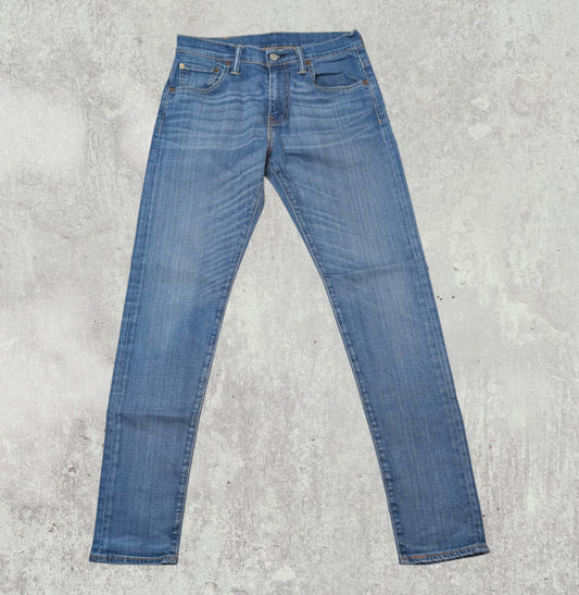 Levi's Men's 520 Relaxed Tapered Jeans - Blue - Size 27W 32L