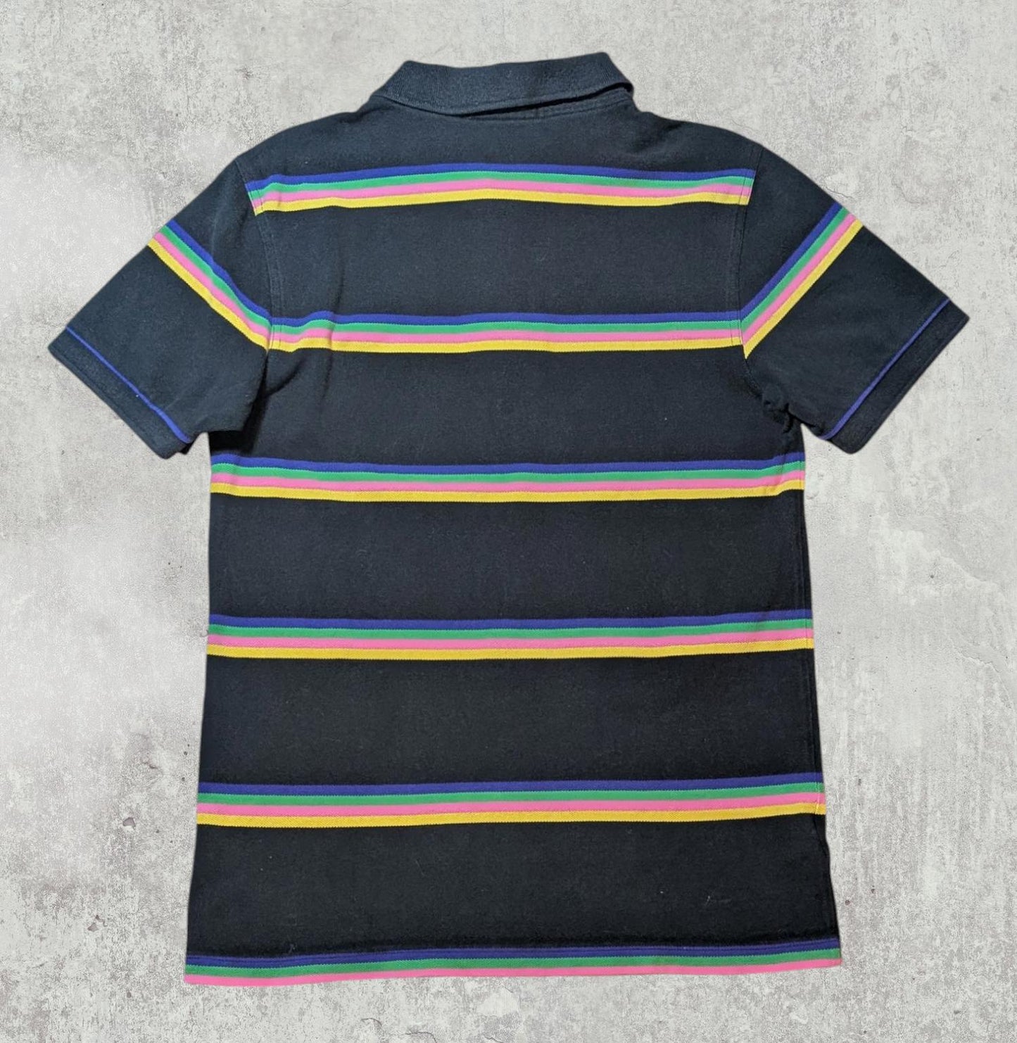 Fred Perry Men's Striped Polo T Shirt - Black - Size Small