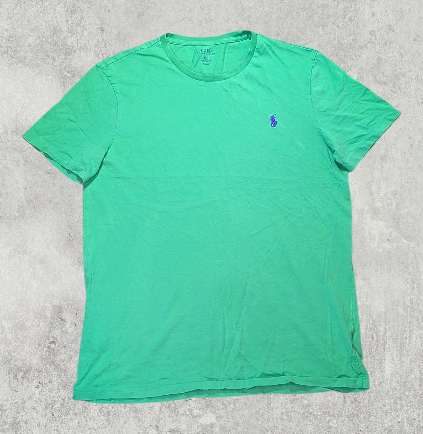 Ralph Lauren Men's Custom Fit T Shirt - Green - Size Medium