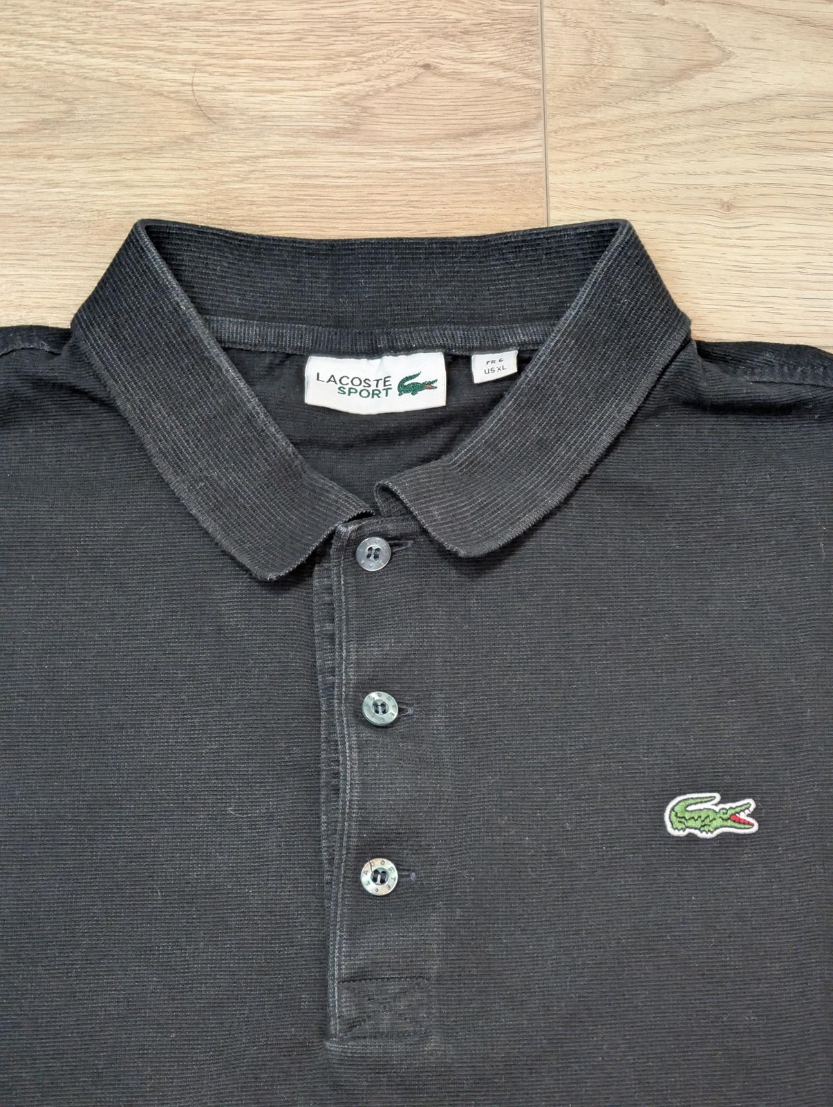 Lacoste Men's Polo T Shirt - Black - Size 6 / XL