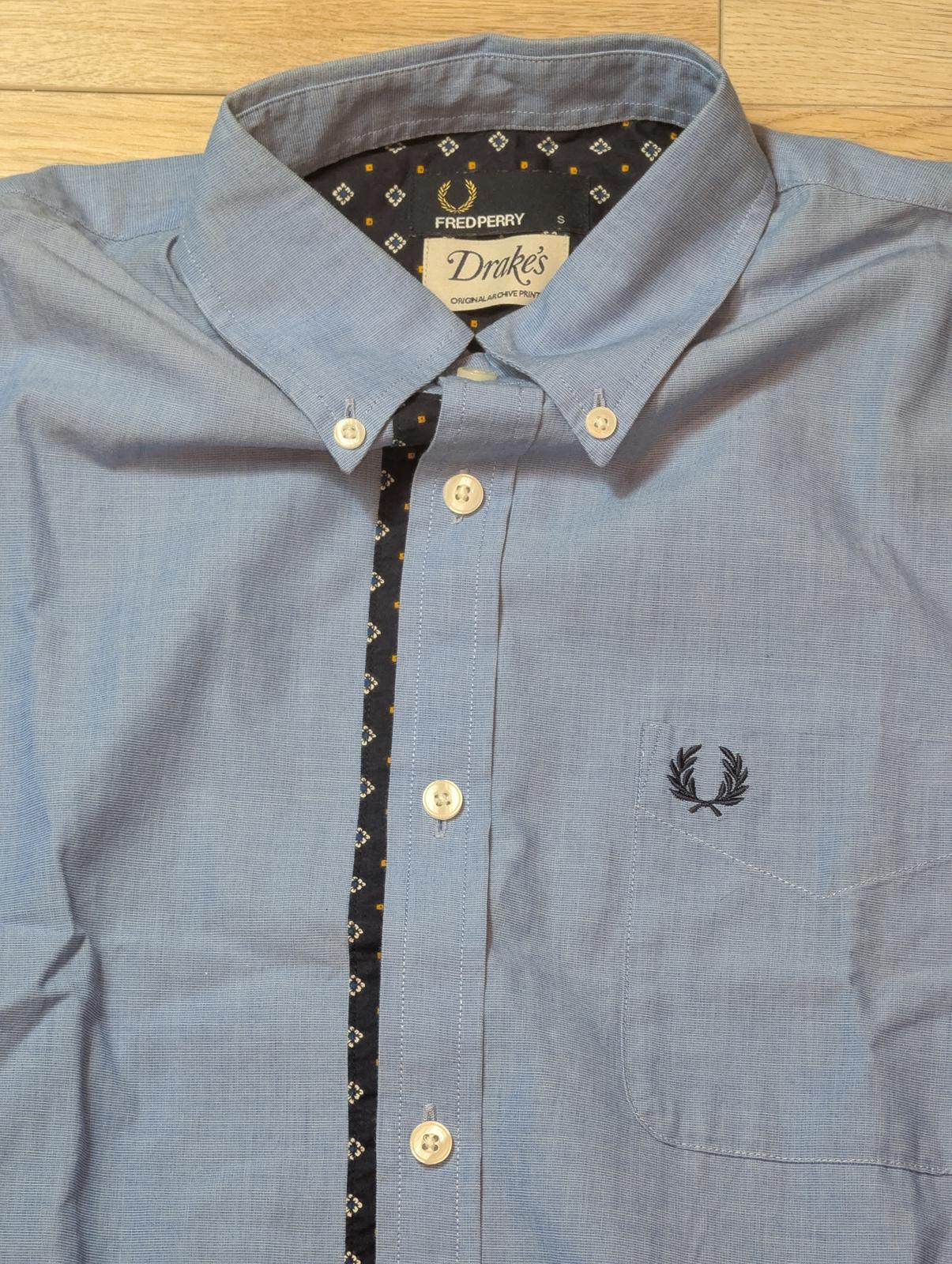 Fred Perry Men's Drake's Shirt - Blue - Size Small