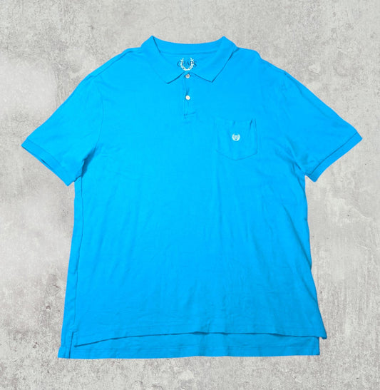 Chaps Men's Polo T Shirt - Blue - Size Large