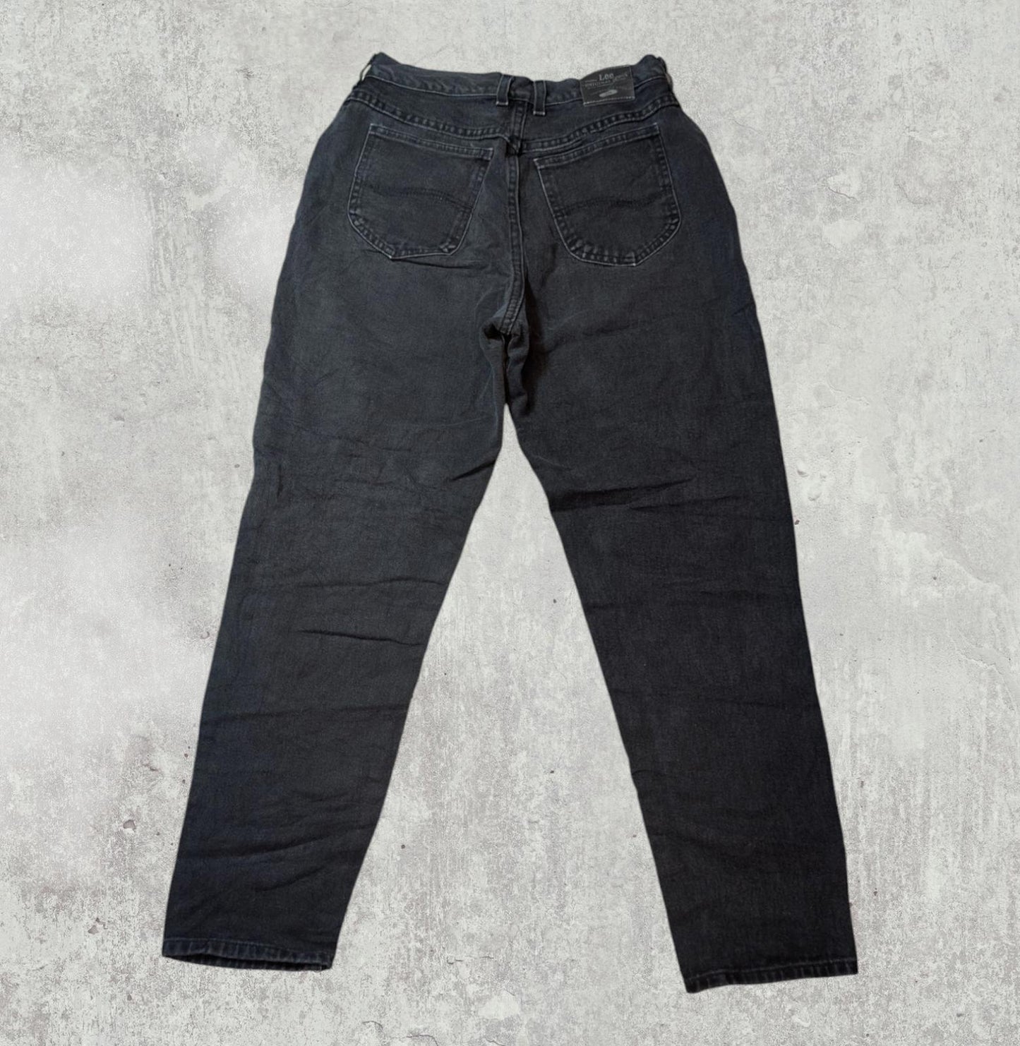 Lee Women's Straight Jeans - Black - Size 28W 27L