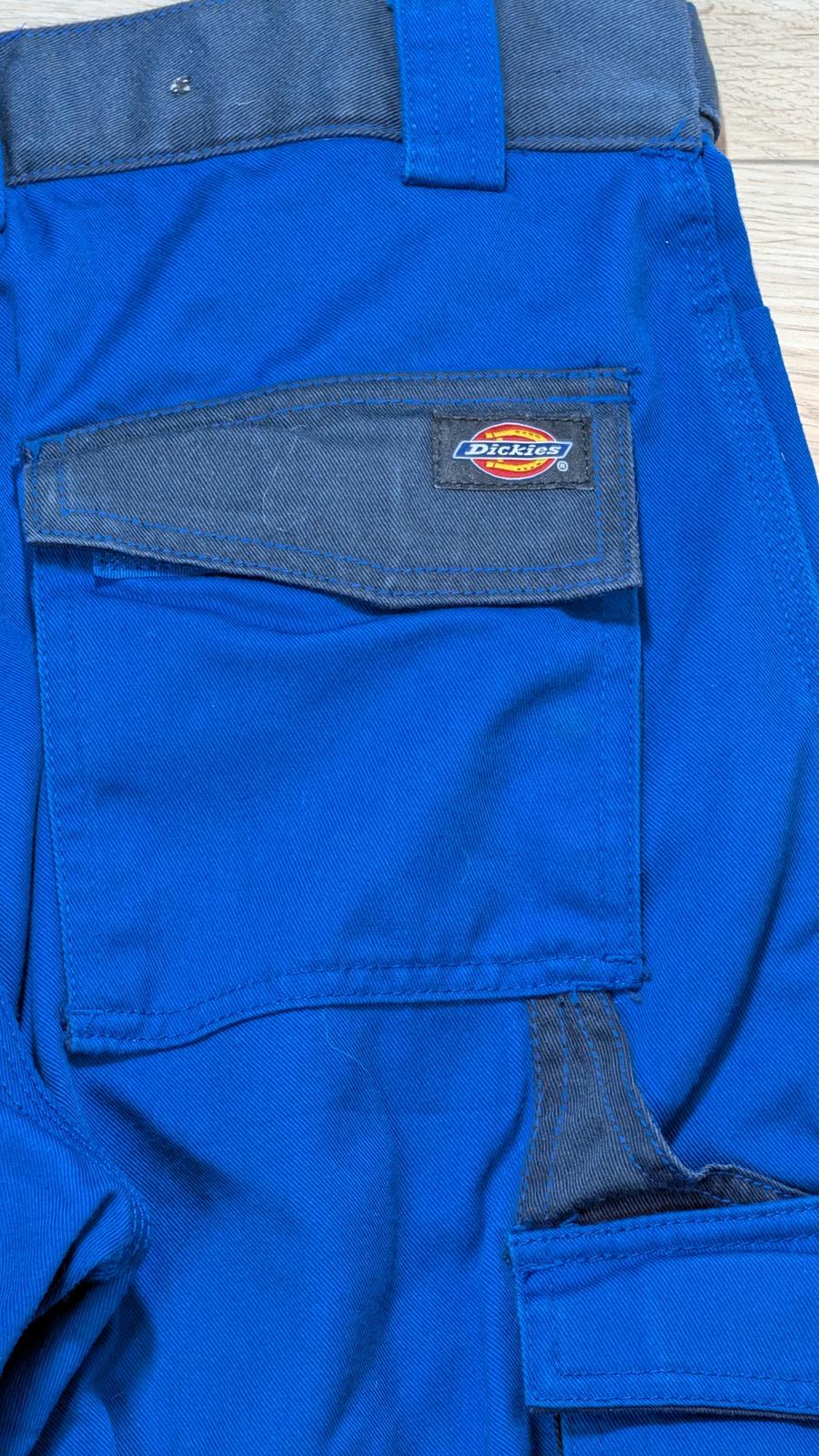 Dickies Men's Workwear Cargo Trousers - Blue - Size 33W 31L