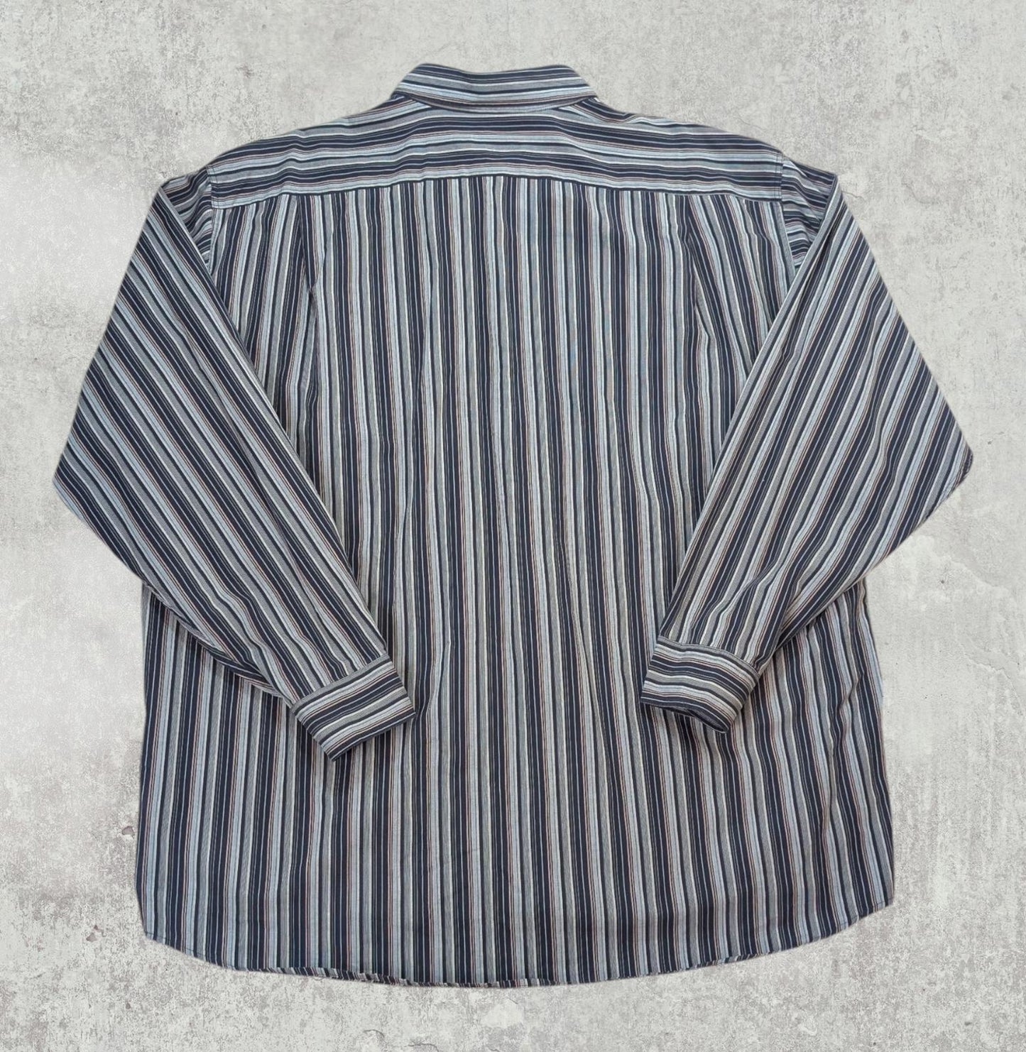 Lacoste Men's Striped Shirt - Blue - Size XL