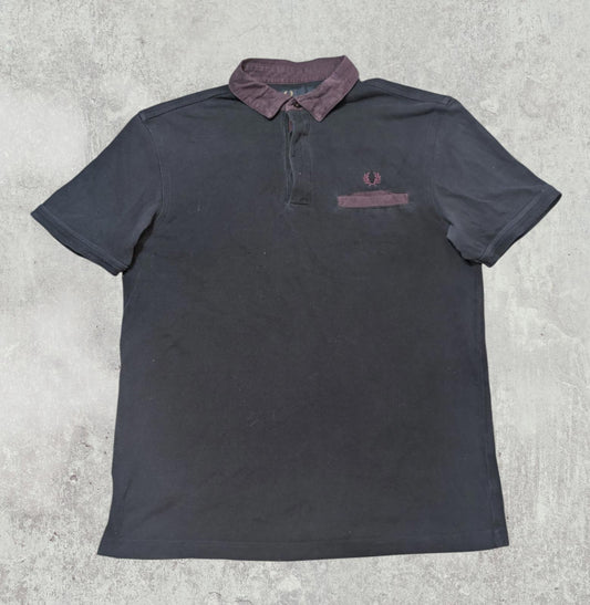 Fred Perry Men's Polo T Shirt - Navy - Size Medium