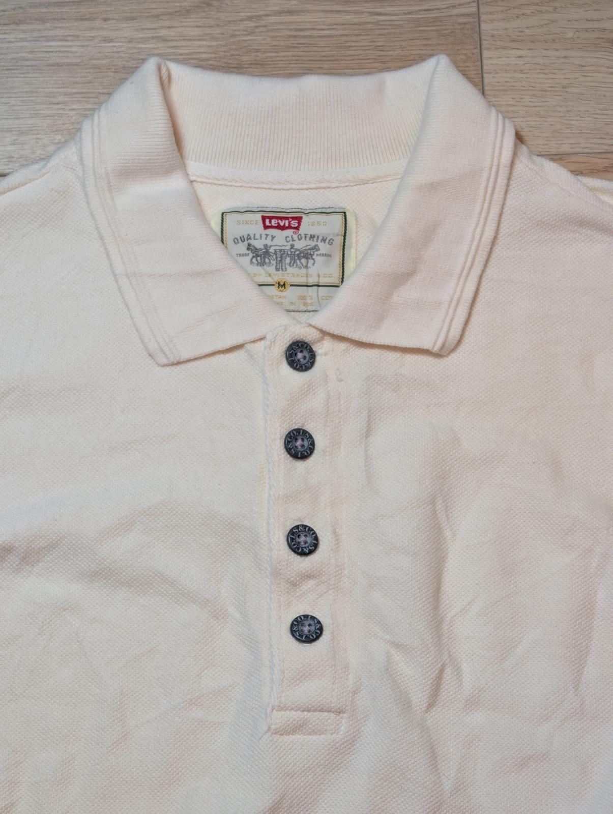 Levi's Men's Polo T Shirt - Cream - Size Medium