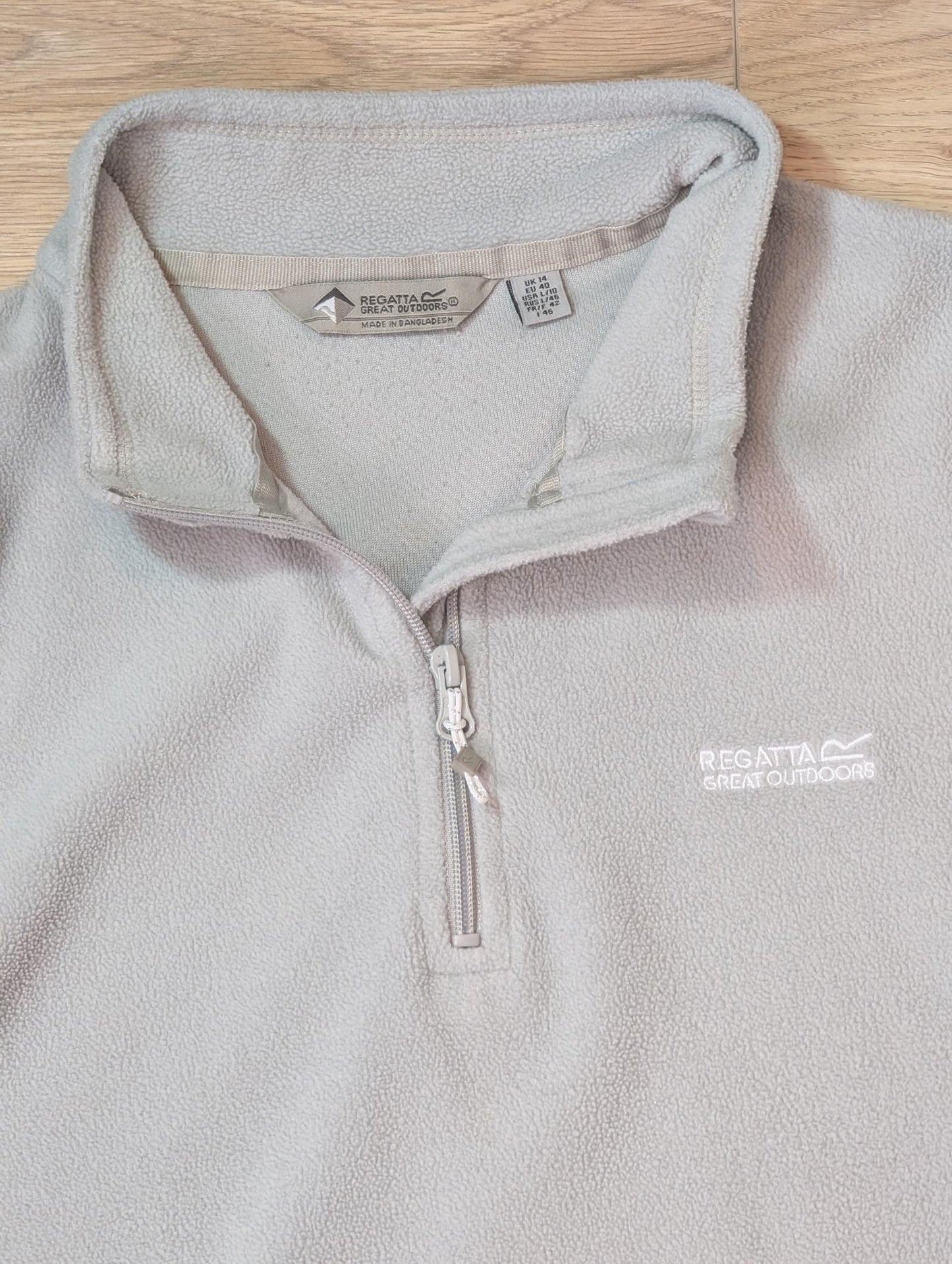 Regatta Women's Great Outdoors 1/4 Zip Fleece - Grey - Size 14