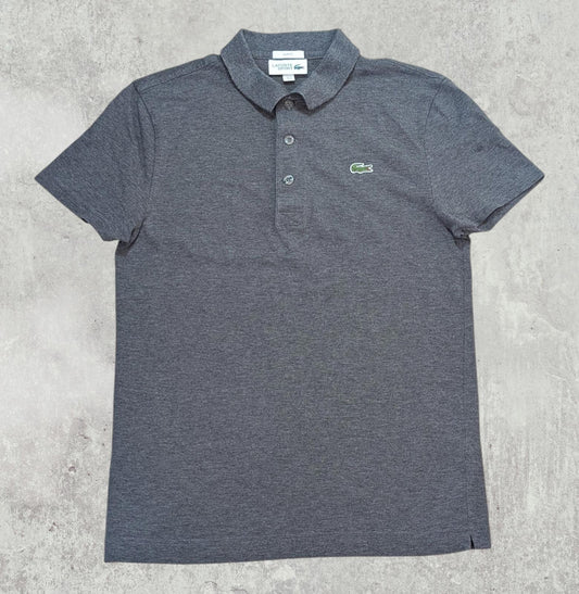 Lacoste Men's Slim Fit Polo T Shirt - Grey - Size 3 / Small