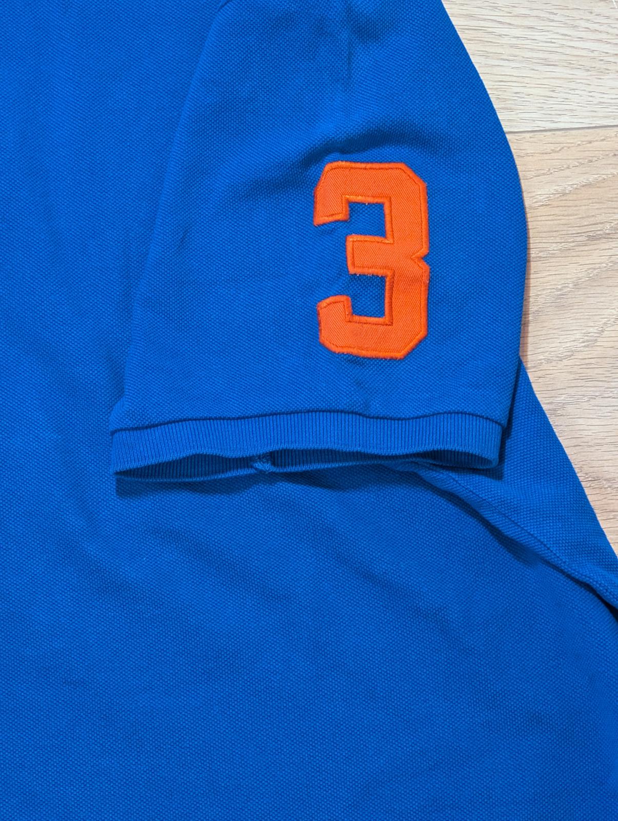 Ralph Lauren Men's Custom Fit Big Pony Polo T Shirt - Blue - Size XL