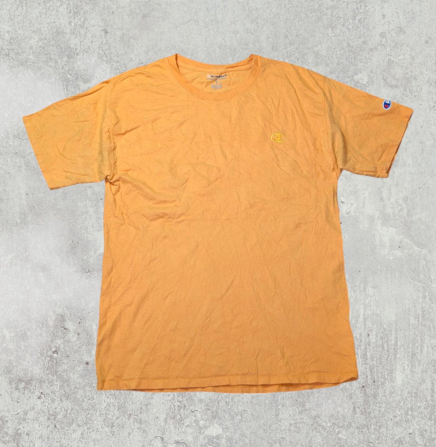 Champion Men's T Shirt - Orange - Size Medium