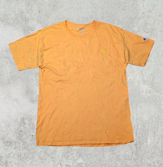 Champion Men's T Shirt - Orange - Size Medium
