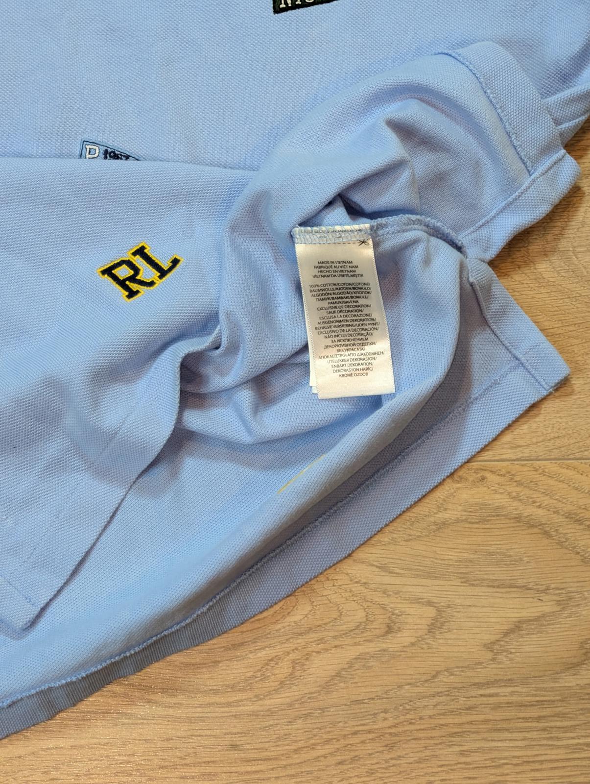 Ralph Lauren Men's Custom Slim Fit Polo T Shirt - Blue - Size Small