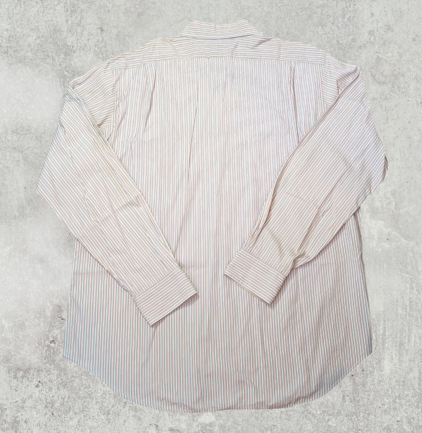 Ralph Lauren Men's Classic Regent Striped Shirt - Tan - Size XL