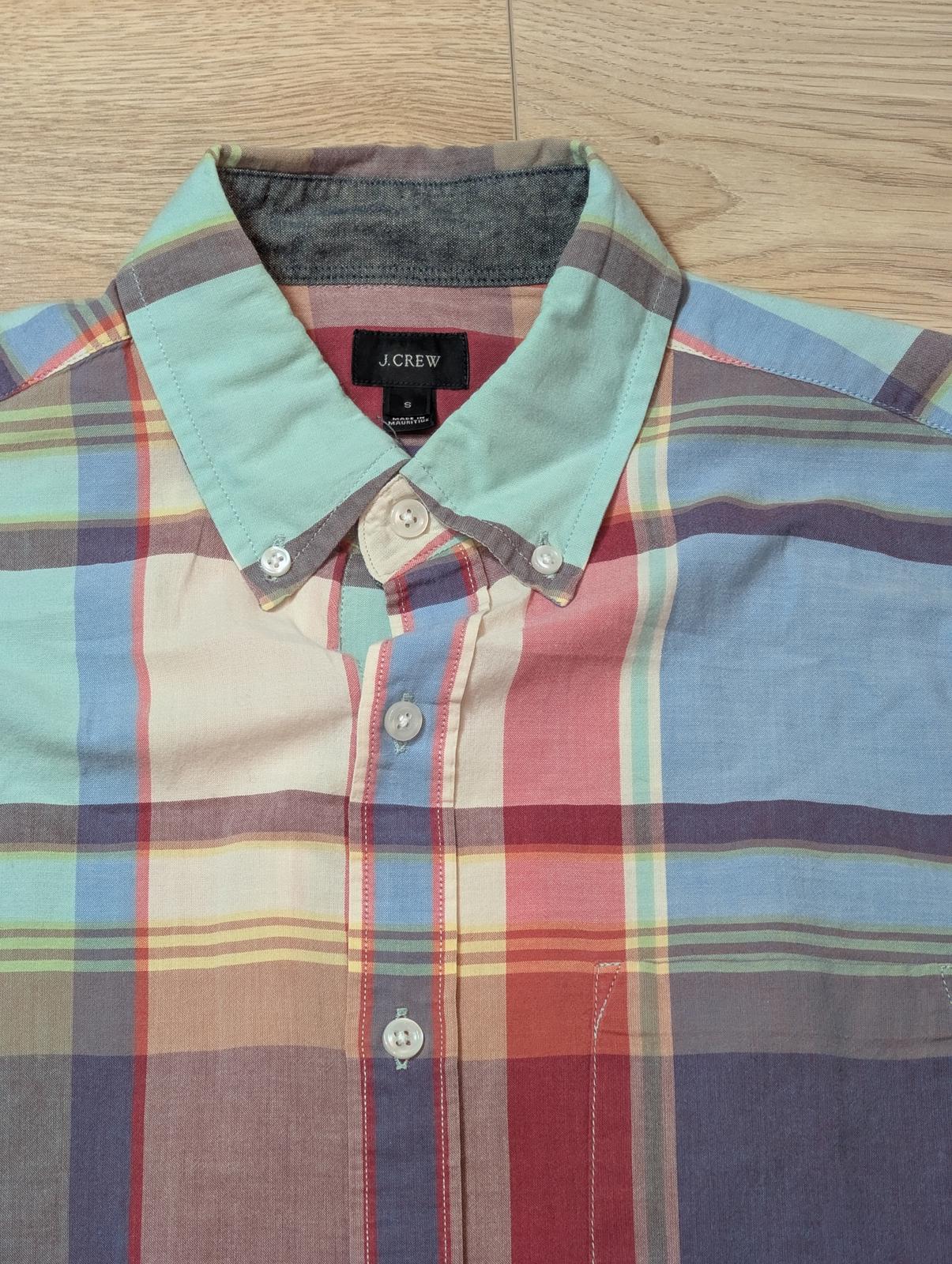 J. Crew Men's Check Shirt - Multicolored - Size Small