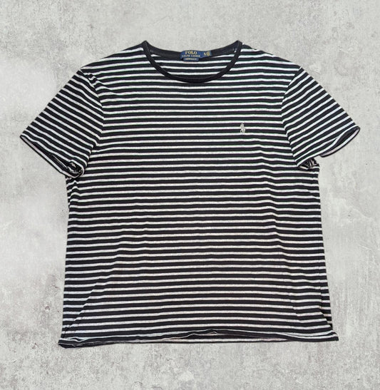Ralph Lauren Men's Custom Slim Fit Striped T Shirt - Black - Size XL