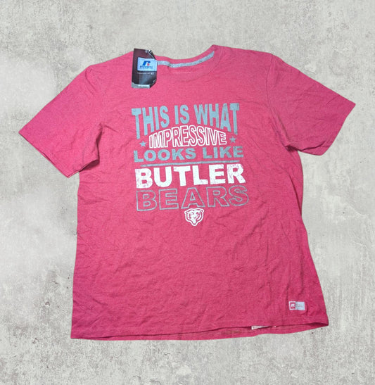 Russell Athletic Men's Butler Bears T Shirt - Pink - Size Large