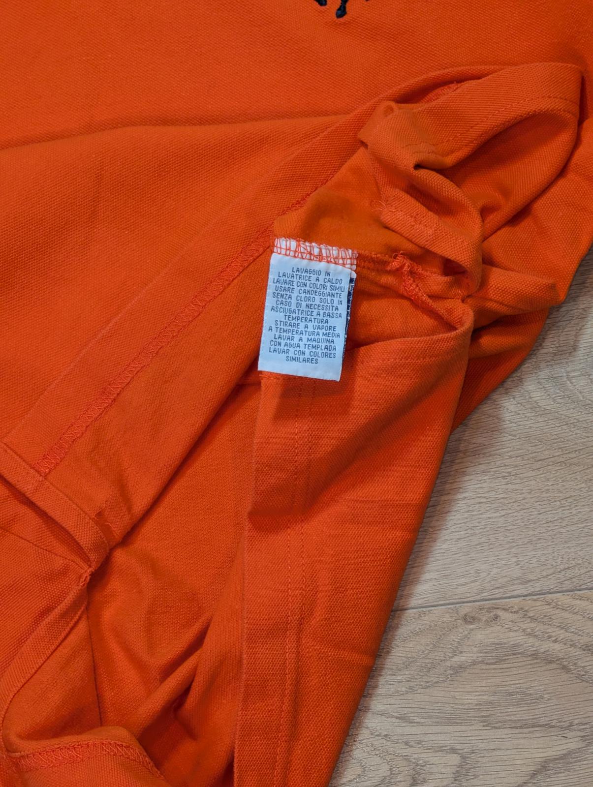 Ralph Lauren Men's Classic Fit Big Pony Polo T Shirt - Orange - Size Large