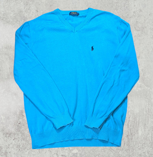 Ralph Lauren Men's Sweatshirt Jumper - Blue - Size Medium