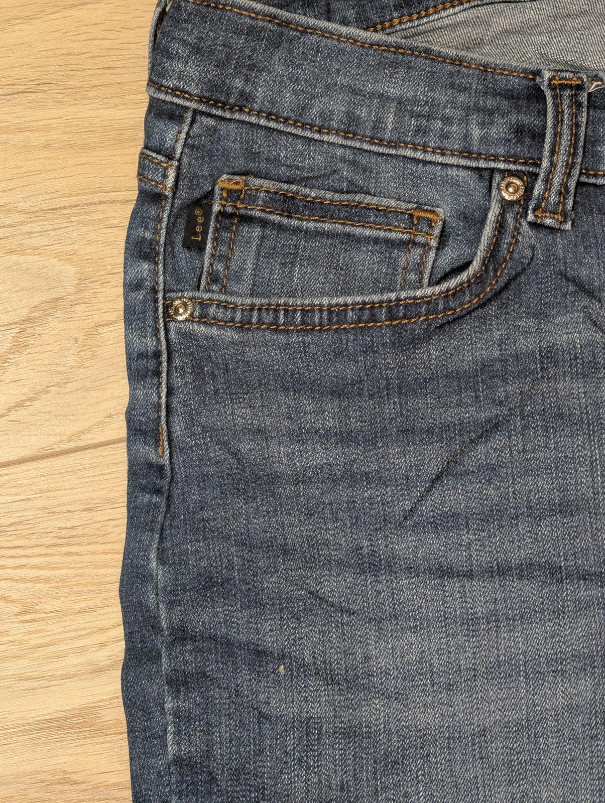 Lee Women's Mid Rise Relaxed Straight Jeans - Blue - Size 30W 26L