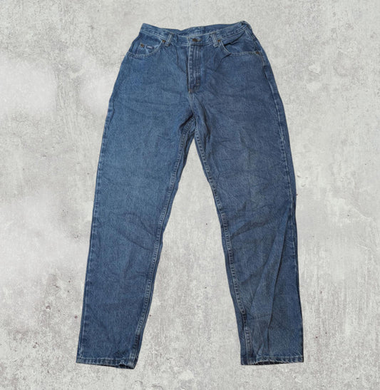 Lee Women's Straight Jeans - Blue - Size 28W 29L