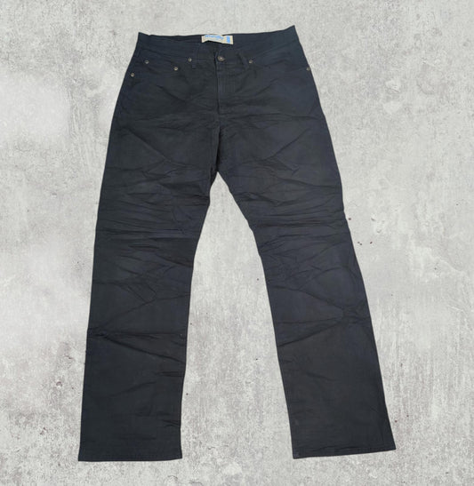 Wrangler Men's Straight Trousers - Black - Size 32W 30L