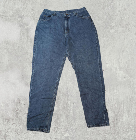 Lee Women's Straight Jeans - Blue - Size 32W 29L