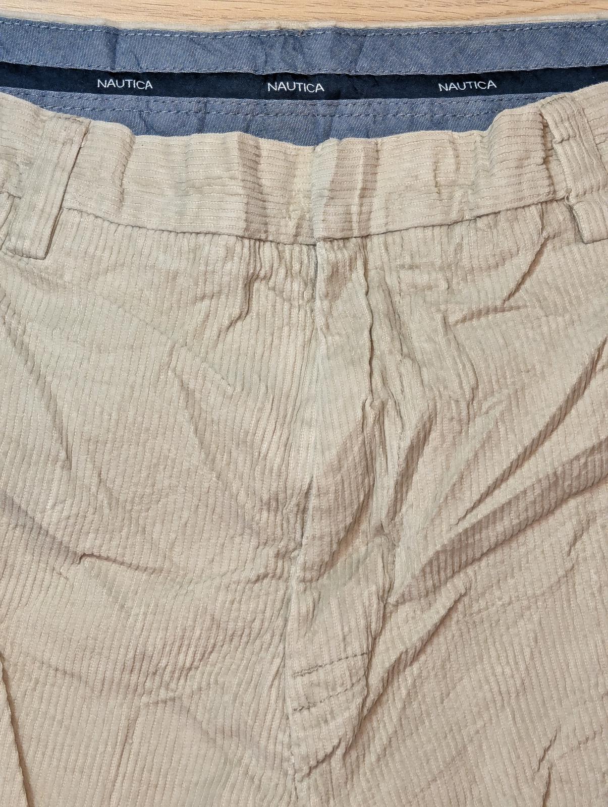 Nautica Men's Corduroy Trousers - Beige - Size 36W 30L