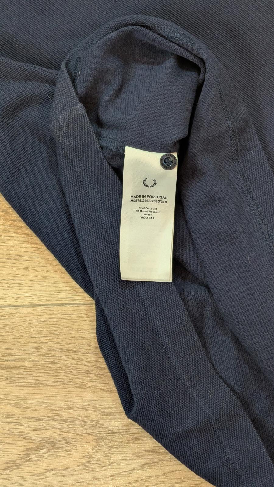 Fred Perry Men's Polo T Shirt - Navy - Size Small