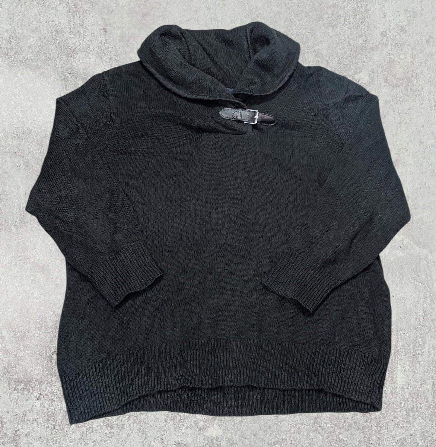 Chaps Women's Jumper - Black - Size XL