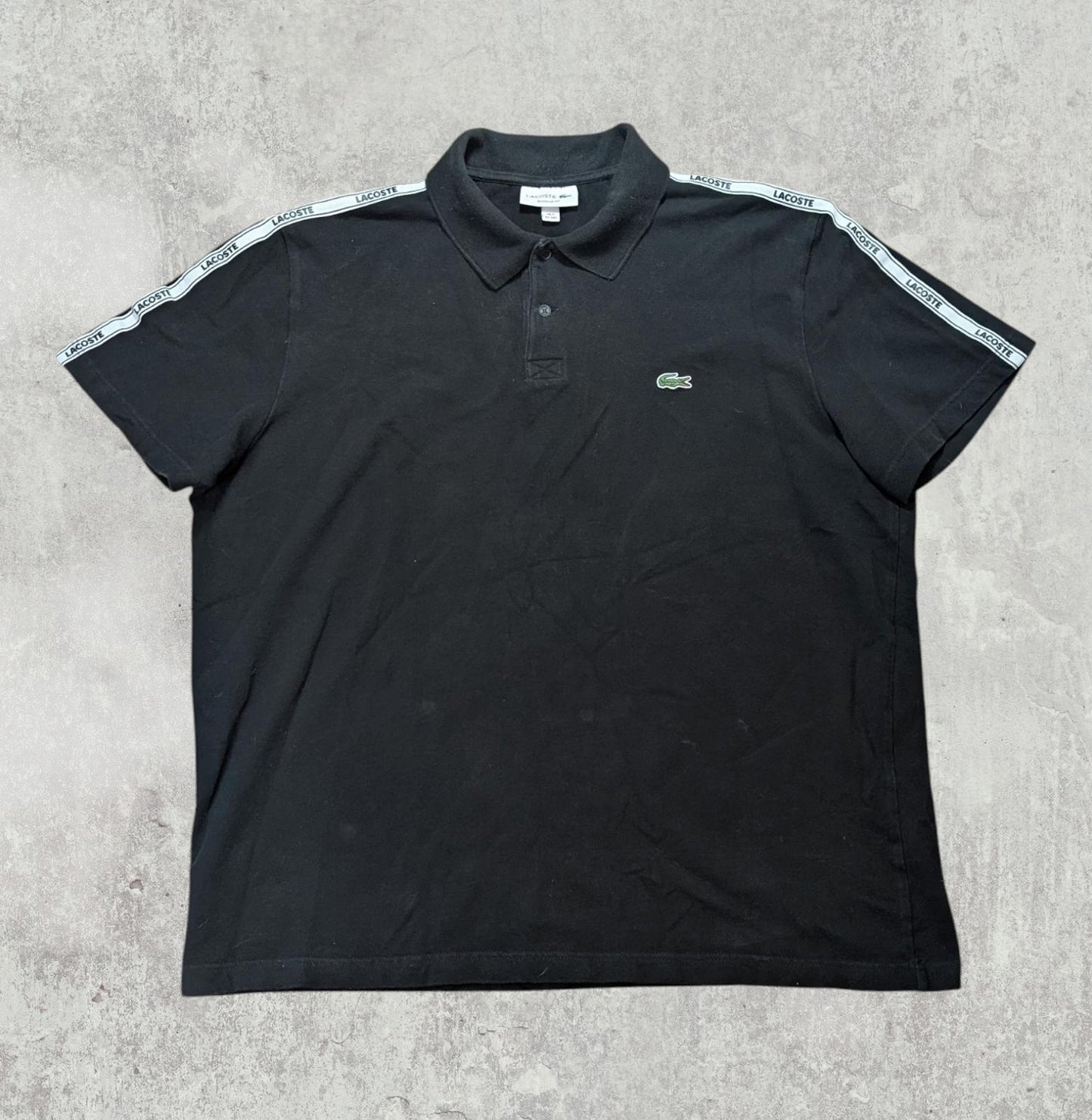 Lacoste Men's Regular Fit Polo T Shirt - Black - Size 7 / XXL