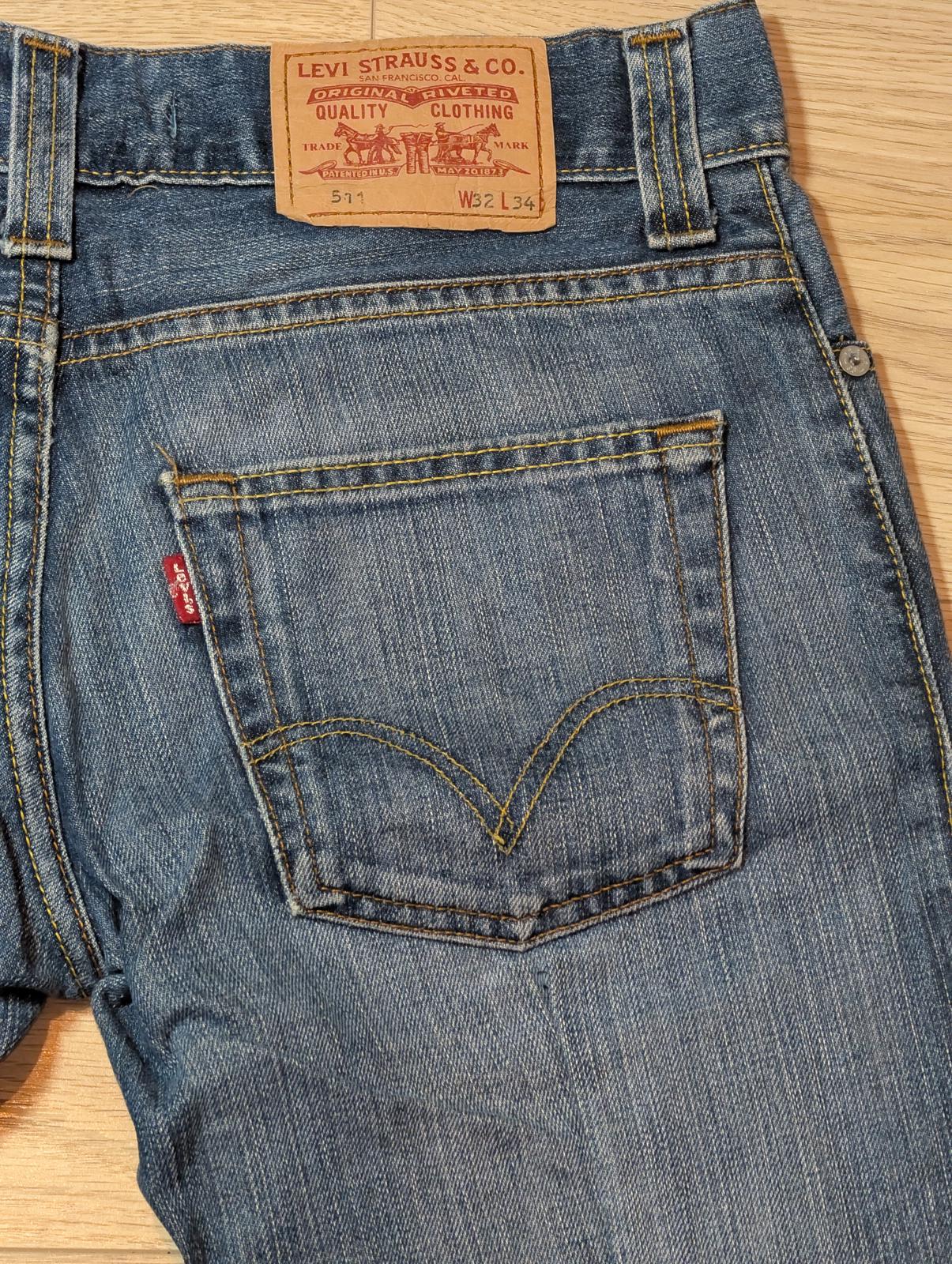 Levi's Men's 511 Slim Jeans - Blue - Size 32W 25L