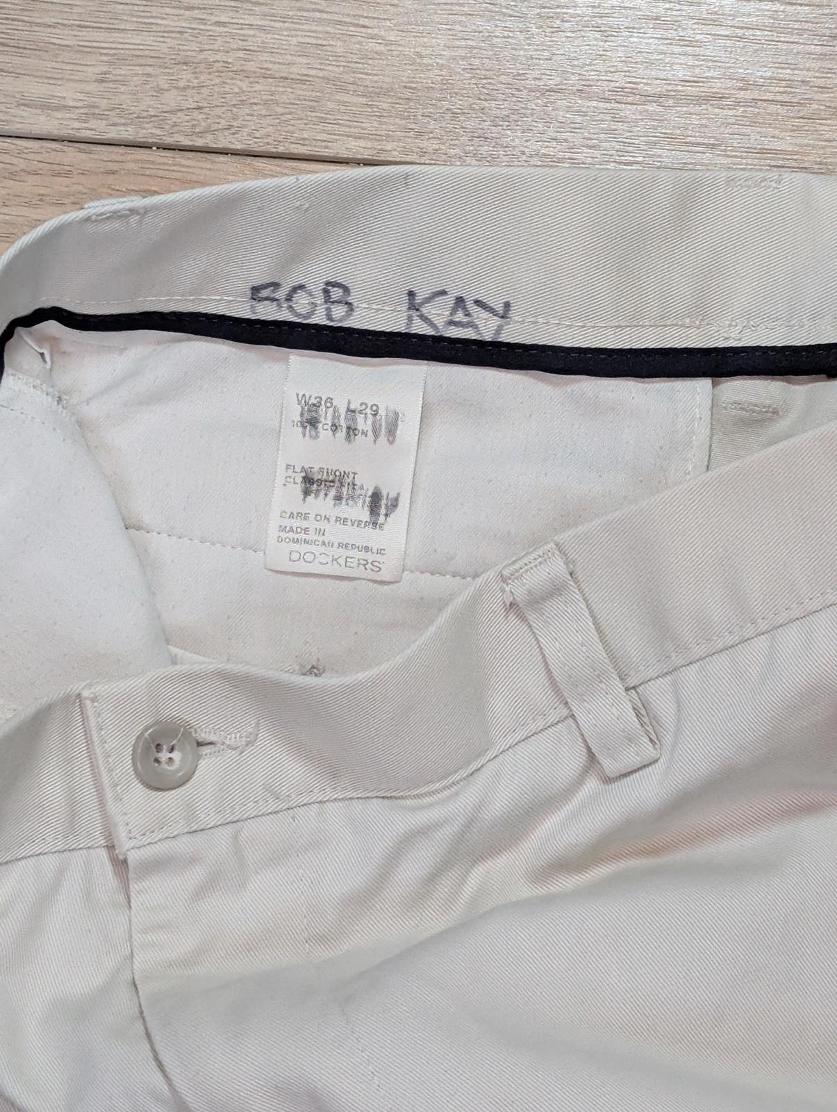 Dockers Men's Chino Trousers - Beige - Size 34W 29L