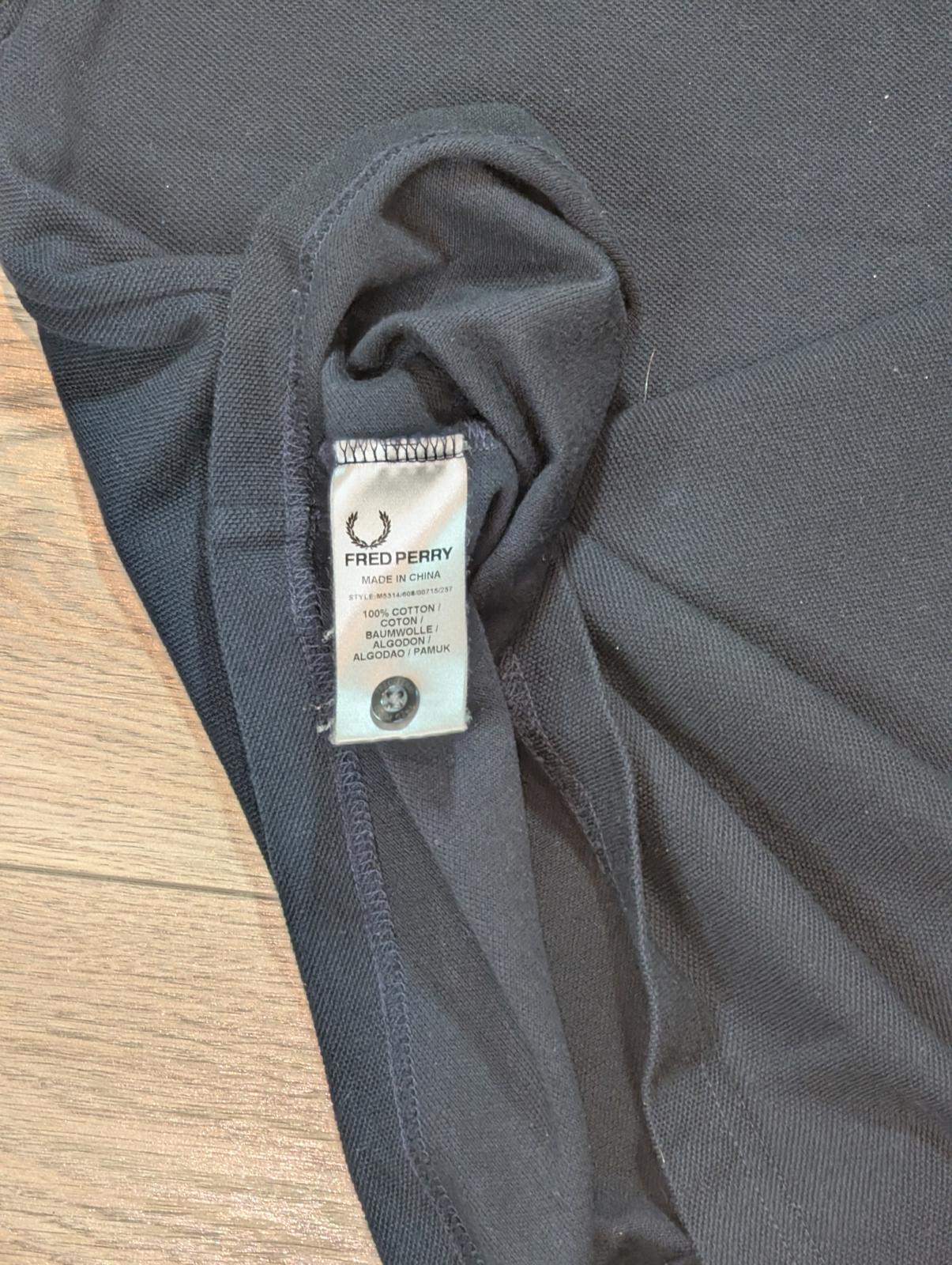 Fred Perry Men's Polo T Shirt - Navy - Size Small