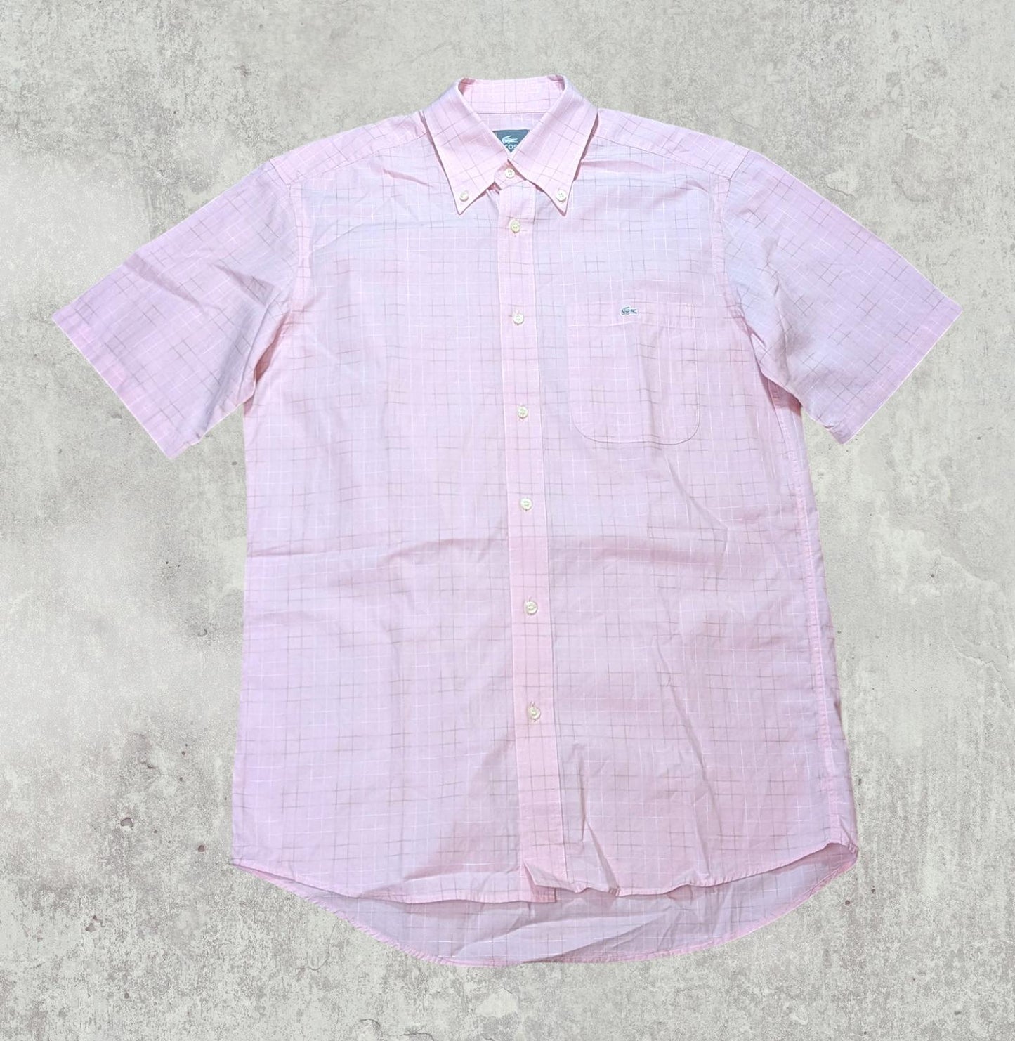 Lacoste Men's Check Shirt - Pink - Size Medium