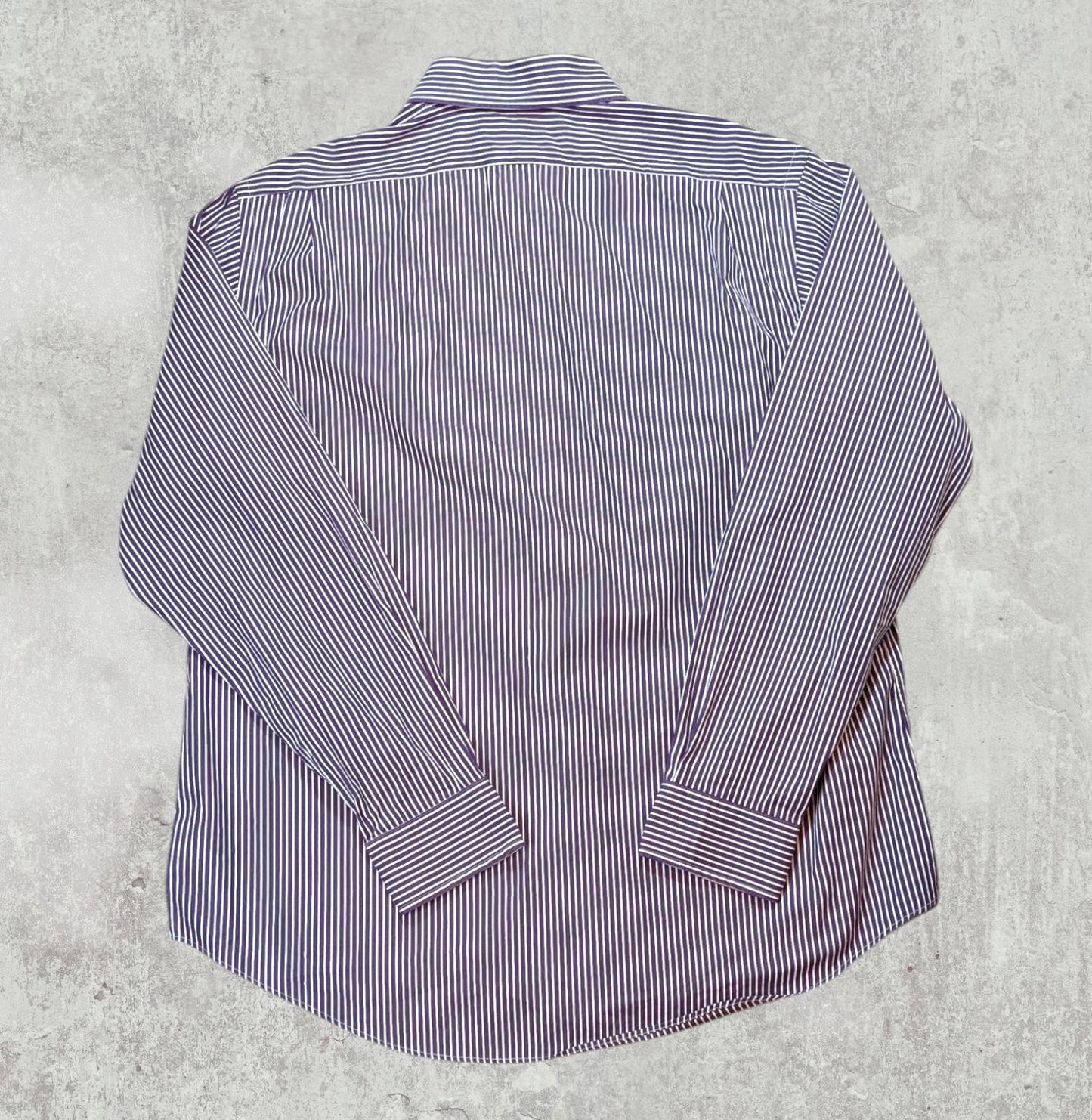 Ralph Lauren Men's Custom Fit Striped Shirt - Purple - Size XL