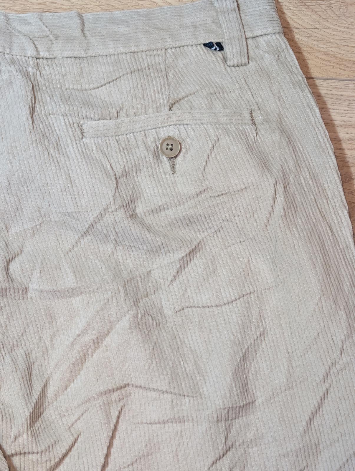 Nautica Men's Corduroy Trousers - Beige - Size 36W 30L