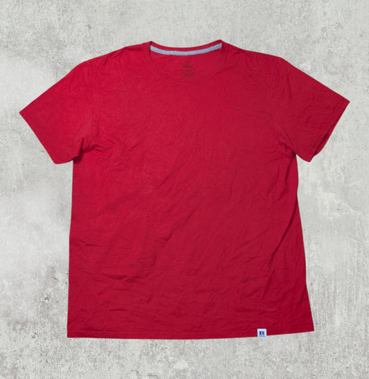 Russell Athletic Men's T Shirt - Red - Size Large