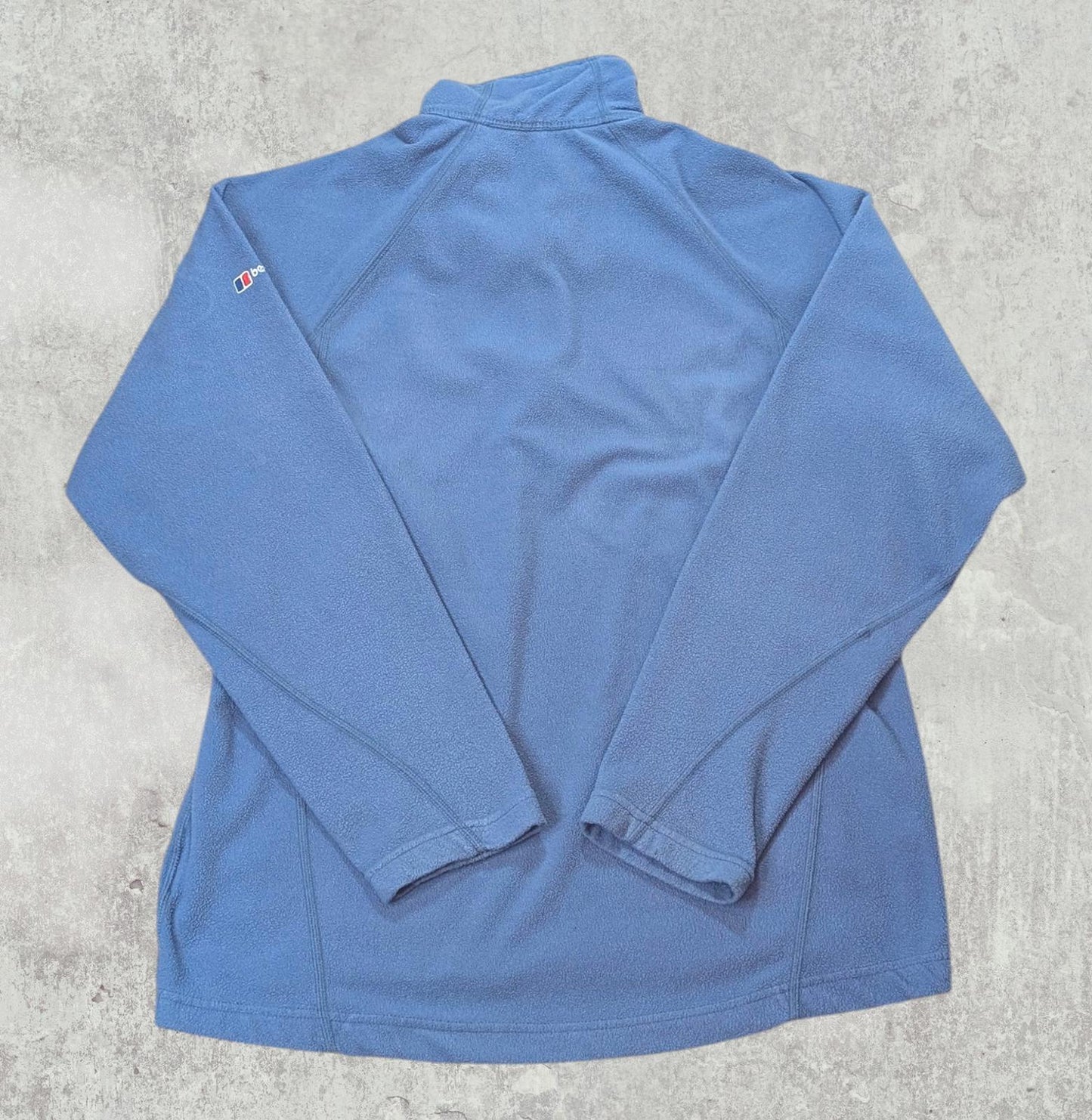 Berghaus Women's 1/4 Zip Fleece Jumper - Blue - Size 14