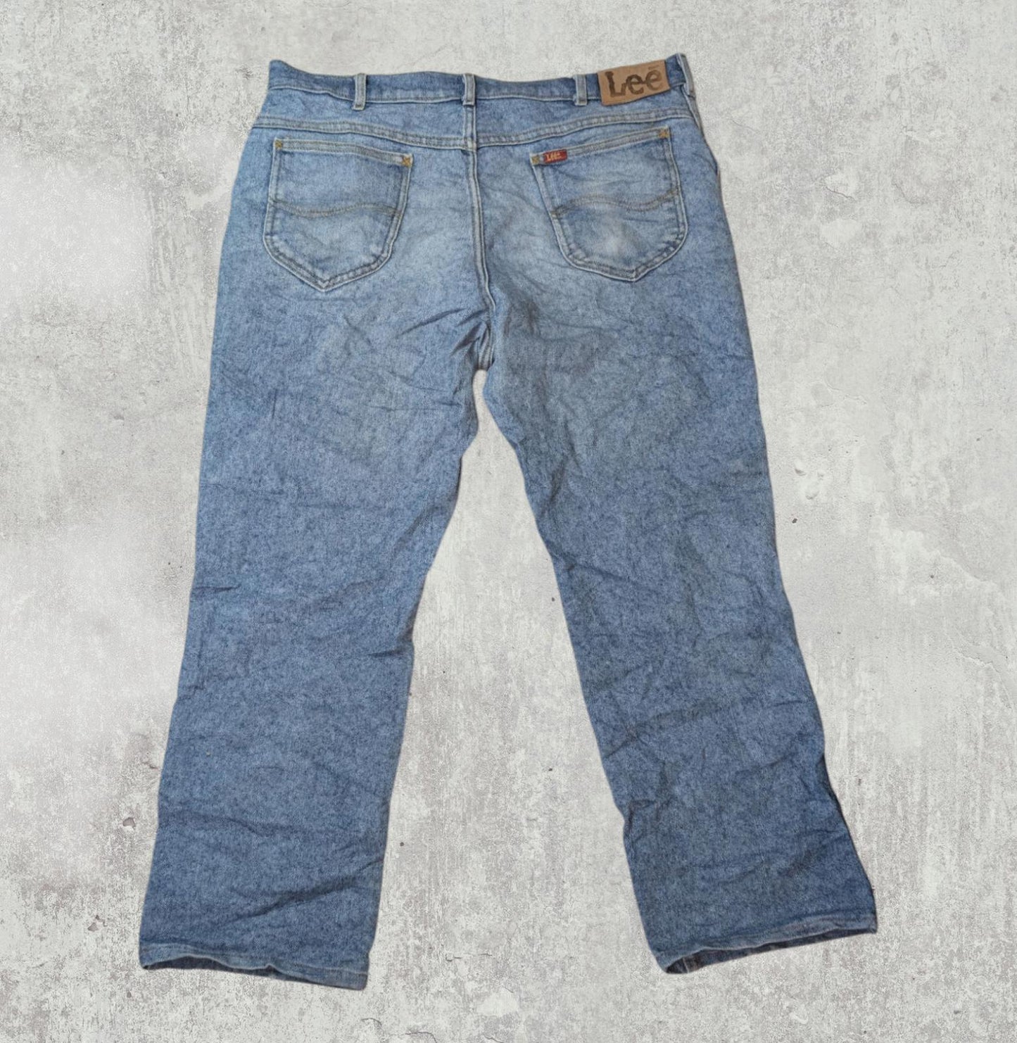 Lee Men's Straight Jeans - Blue - Size 38W 27L